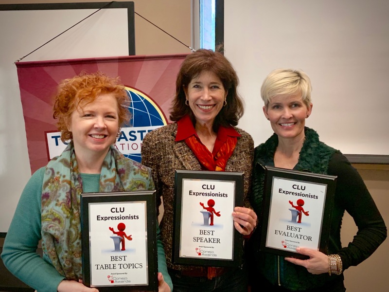 CLUE Toastmasters club best speakers