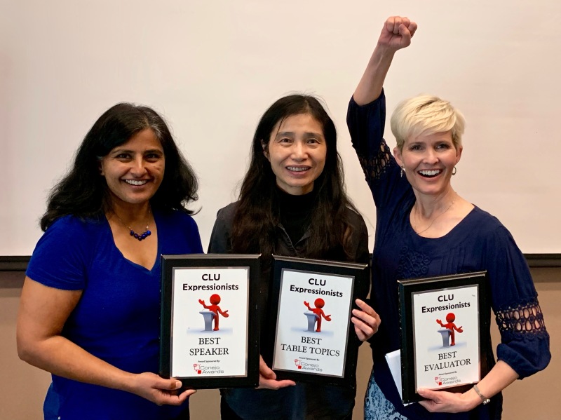 CLUE best speakers in Thousand Oaks Toastmasters public speaking club