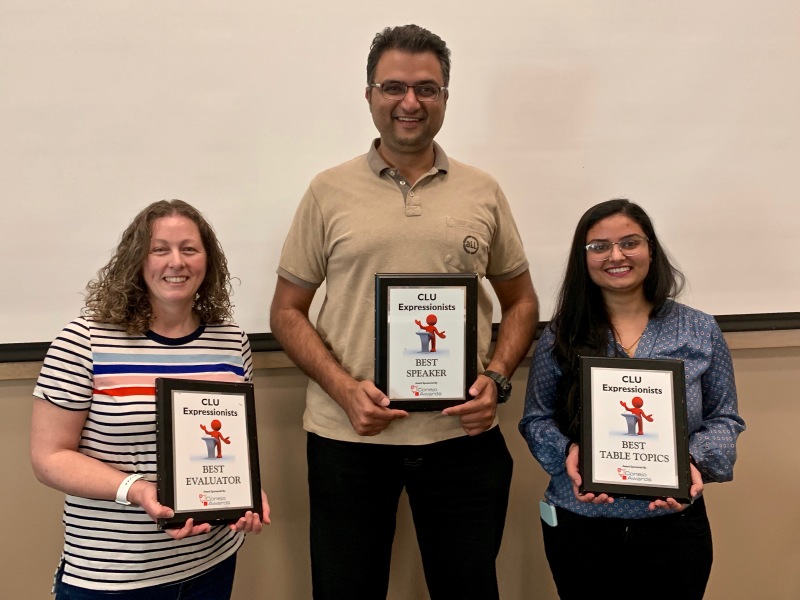CLUE public speaking award winners 2019-3-26