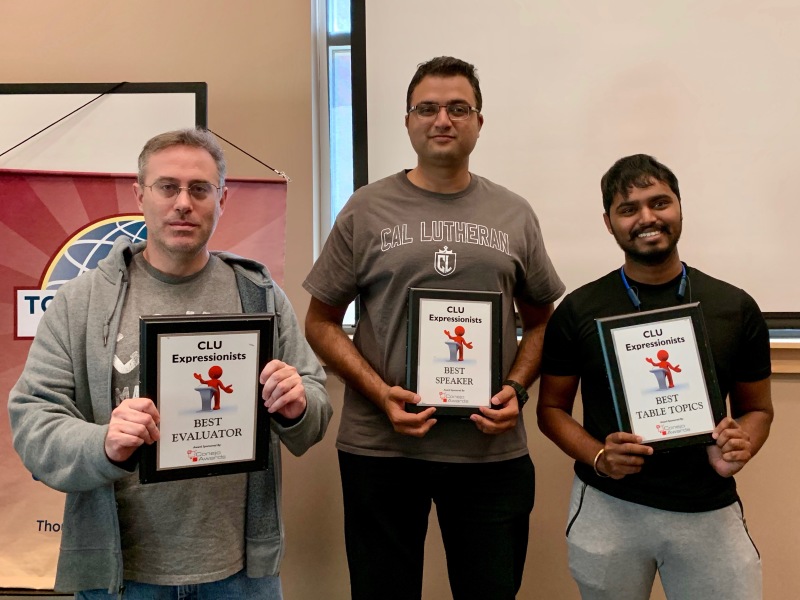 CLUE Toastmasters best speakers